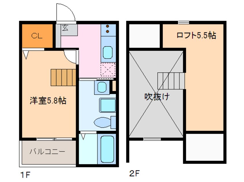 間取図 Endor鳴海