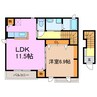 グレイスプルメリア 1LDKの間取り