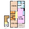 ツインズパレスⅠ 2LDKの間取り