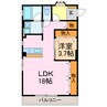 光陽マンション 1LDKの間取り