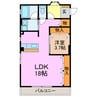 光陽マンション 1LDKの間取り