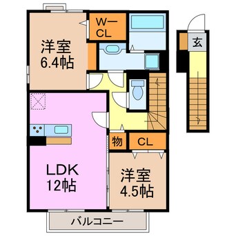 間取図 グレイス鶴が沢B