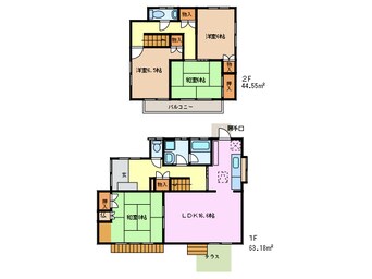 間取図 緑区大形山貸家