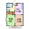 ディアコート 2DKの間取り
