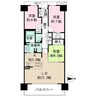 ザ・パークハウス相生山 3LDKの間取り