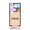 エスポワール左京山 1Kの間取り