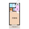 エスポワール左京山 1Kの間取り