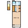 A la del ciero I 1Kの間取り