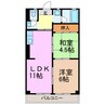 第２ハイツ早川 2LDKの間取り
