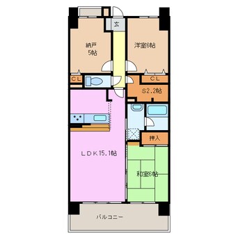 間取図 ライオンズマンション相生