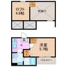 ハイグランド大高 1SKの間取り