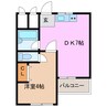 日の出マンション 1DKの間取り