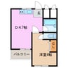 日の出マンション 1DKの間取り