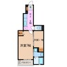シャンポール潮見が丘 1LDKの間取り