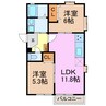 fortuna 2LDKの間取り
