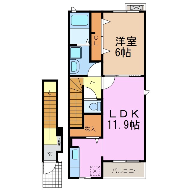 間取り図 クレセントアイ