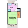 グランディーズ新栄 1Kの間取り