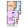 ミフ　クォーレ 1LDKの間取り