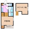 ハーモニーテラス曽根 1Rの間取り