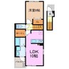 ジュネス笹原 1LDKの間取り