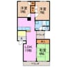 グリーンヒル若田 3LDKの間取り
