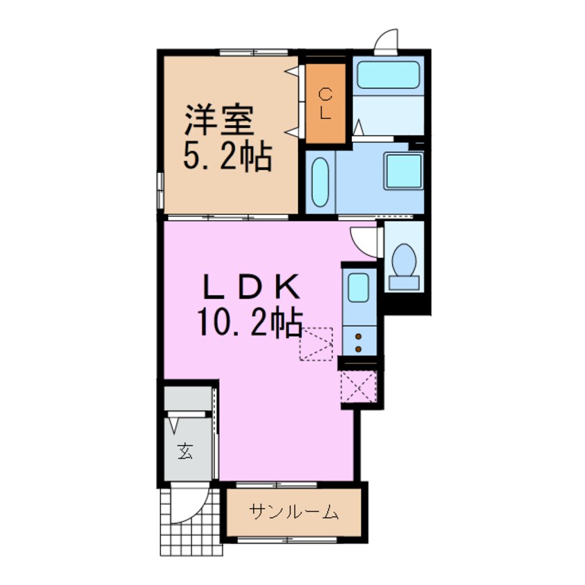 間取図 カーサ・ウエストウッドⅡ・Ⅲ