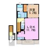 名鉄名古屋本線/有松駅 バス:6分:停歩5分 2階 築5年 1LDKの間取り