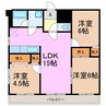ゆたか台マンション 3LDKの間取り