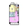 レージュサンパティック 1LDKの間取り