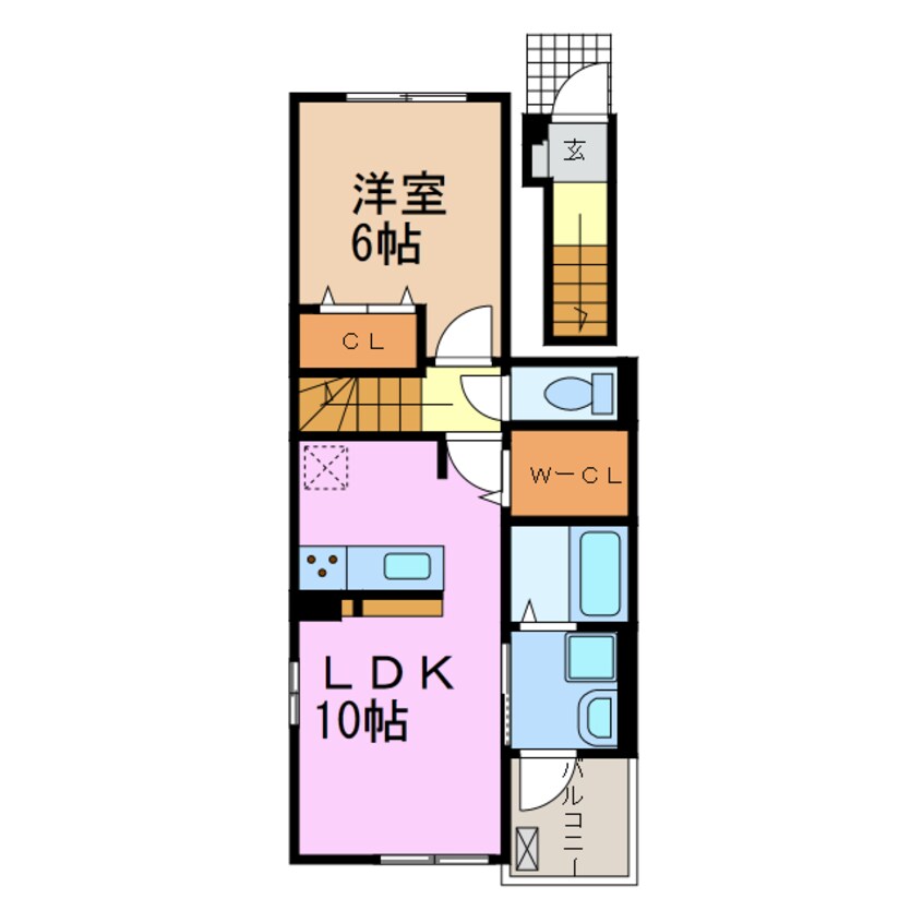 間取図 ブラウベルク浦里Ⅱ