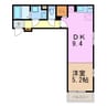 名鉄名古屋本線/左京山駅 徒歩5分 1階 築5年 1DKの間取り