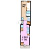 モジュールH 1LDKの間取り