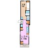 モジュールH 1LDKの間取り