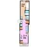 モジュールH 1LDKの間取り
