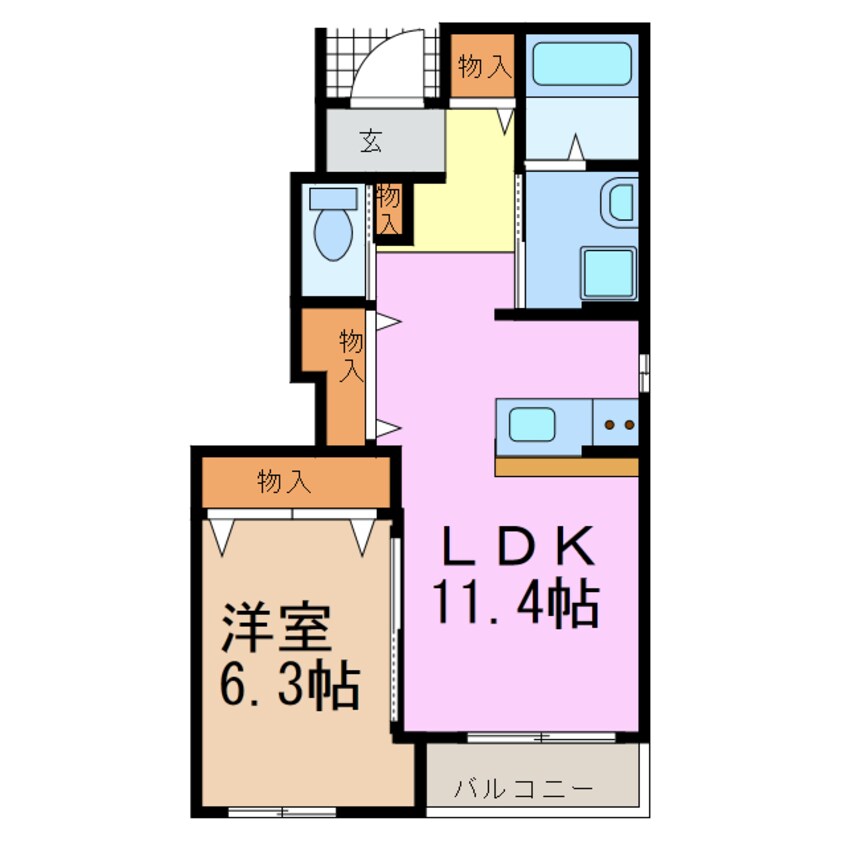 間取図 グリーンヒルズ桶狭間Ⅲ