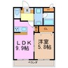 キャンディポット 1LDKの間取り