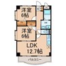 メゾンうちこし 2LDKの間取り