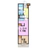 ビエント徳重 1LDKの間取り