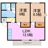 サニーヒルズ鳴丘 2LDKの間取り
