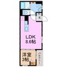 mimollet arimatsu 1LDKの間取り