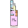 サンライズハイム 1Kの間取り