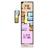 サンライズハイム 1LDKの間取り