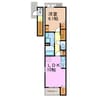 Park Side 大久伝 1LDKの間取り