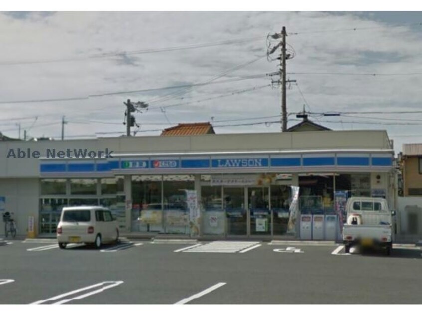 ローソン豊明三崎町店(コンビニ)まで598m シャンポールホープⅡ