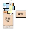 ビクトリアハウス 1Kの間取り