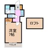 ビクトリアハウス 1Kの間取り