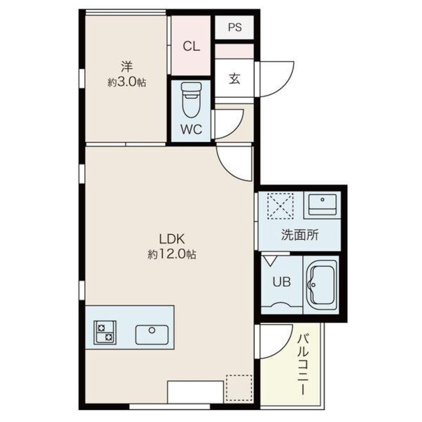 間取図 ベリアス　ウルス