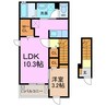 東海道本線/南大高駅 徒歩24分 2階 築浅 1LDKの間取り
