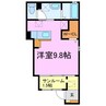 ガーデンヒルズ大高 1Kの間取り