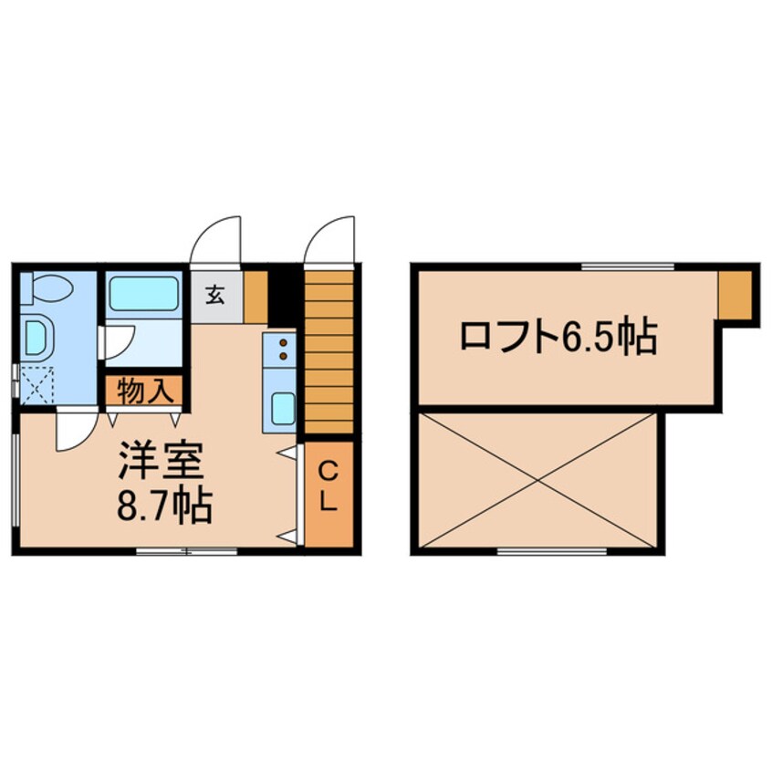 間取図 アクセスコートⅧ